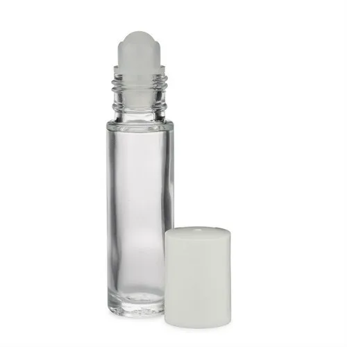 5ml 10ml Cosmetic Packaging Rose Gold Roll On Bottle Essential Oil Pink Glass Roller Perfume Bottle wholesale glass jar glass bottle