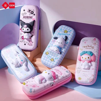 Stationary items for girls Anime 3d Kuromi Pencil Case Sanrio For School Pencil Pouch For Kids