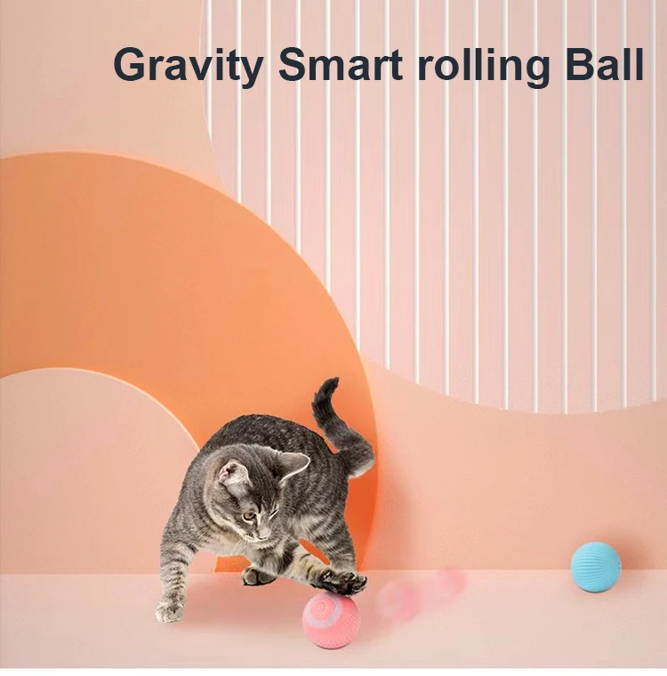New Smart Electric Cat Ball Interactive Cat Toy Abs Silicone Material