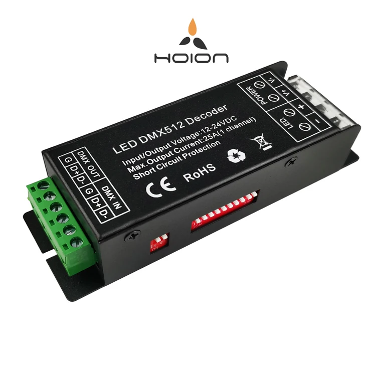 1 Channel DMX Decoder Single Color DMX512 Controller Dimming LED Strip DMX512 Decoder