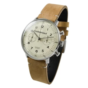 Custom Design Stylish Vintage Simple Wrist Watch 40MM Mechanical Chronograph Watch with Seagull ST1901