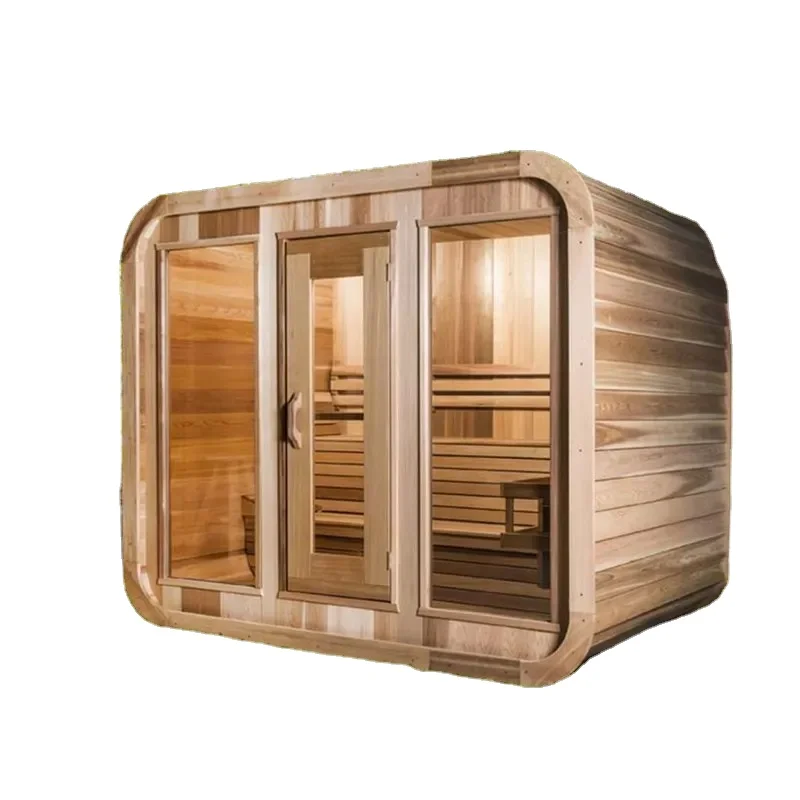 Factory Wholesale Price New Design Red Cedar Steam Room /outdoor Sauna