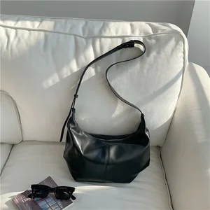 New Design Women Messenger Simple PU Leather Crossbody Bags Large Fashion Leisure Lady Shoulder Bag