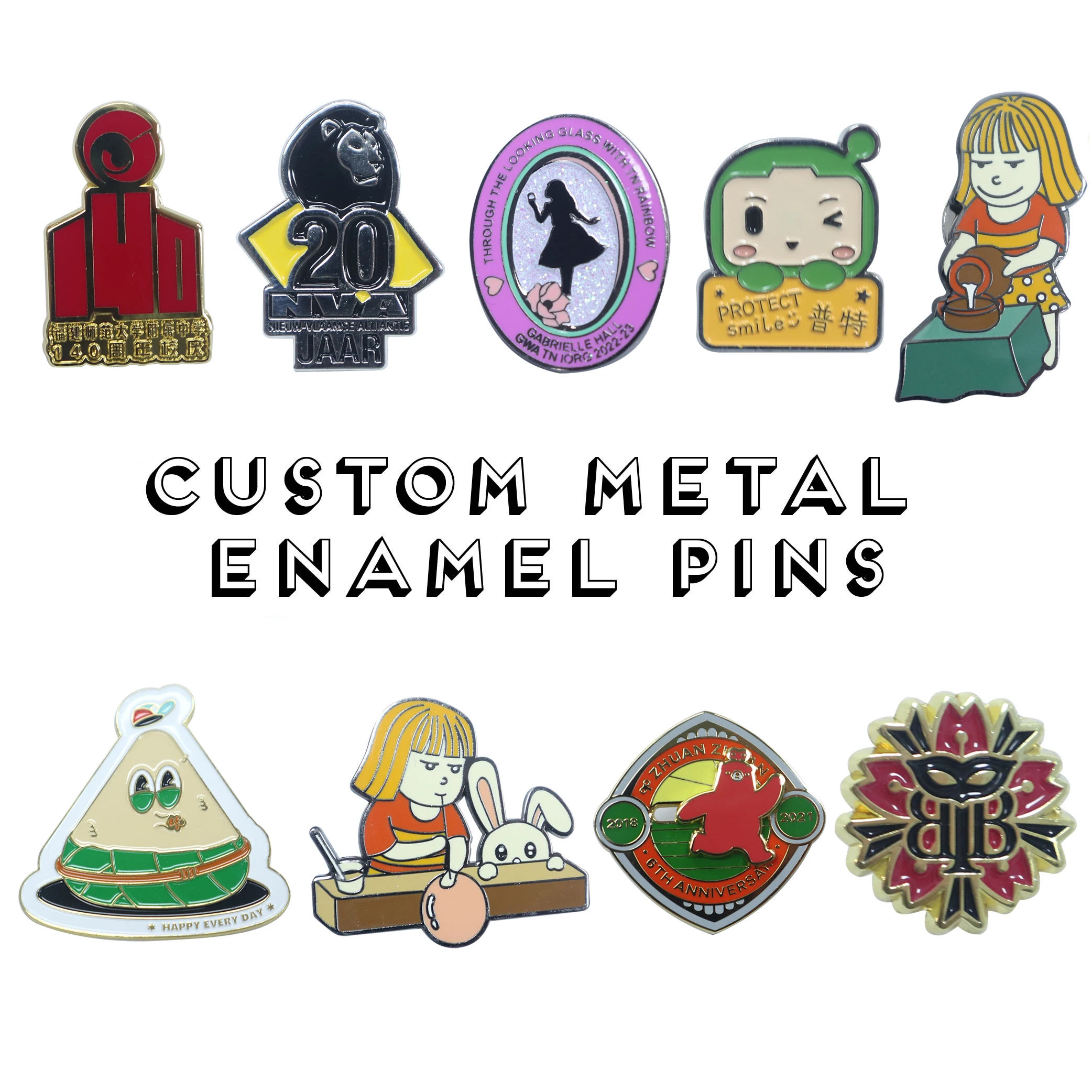 Christmas Gift Custom Blank Metal Pin Badge Custom Metal Logo Pins