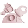 Ensemble d'alimentation pour bébé en silicone