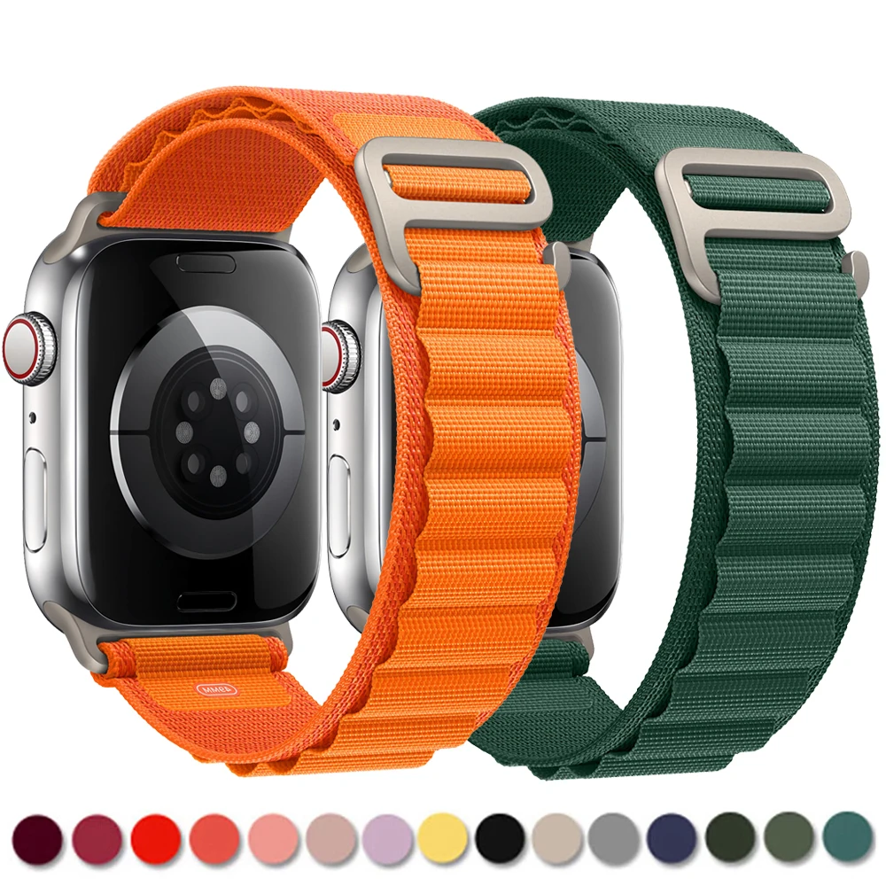Loop Strap For Apple Watch Band 49mm 45mm 41mm 44mm 40mm Nylon