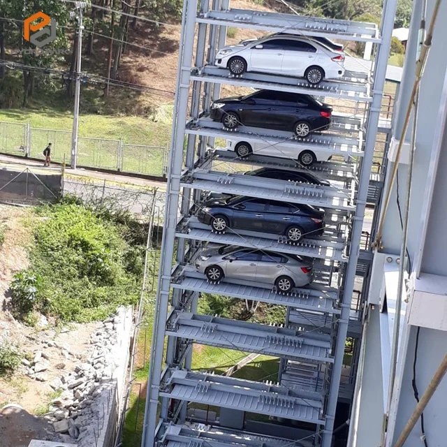 Multi Level Automated Parking Building Mechanical Robot Smart Car Parking Tower System