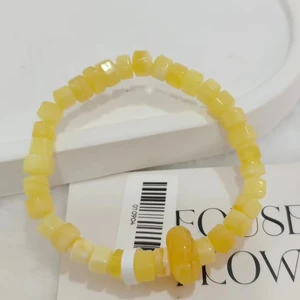 Cube Natural Beeswax Bracelet Trendy Amber Jewelry for Men and Women Handmade Beeswax and Amber Accessories