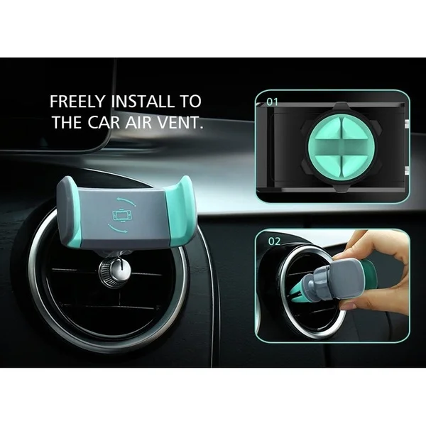 Универсальный автомобильный держатель 2 в 1 с регулируемым отверстием на 360 градусов для автомобиля