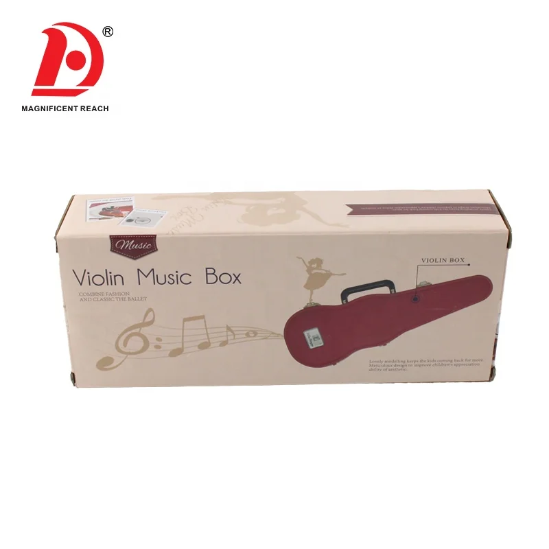 HUADA 2023 Musical Educational Instrument Three Colors Kids Eight Tones Miniature Violin Toy