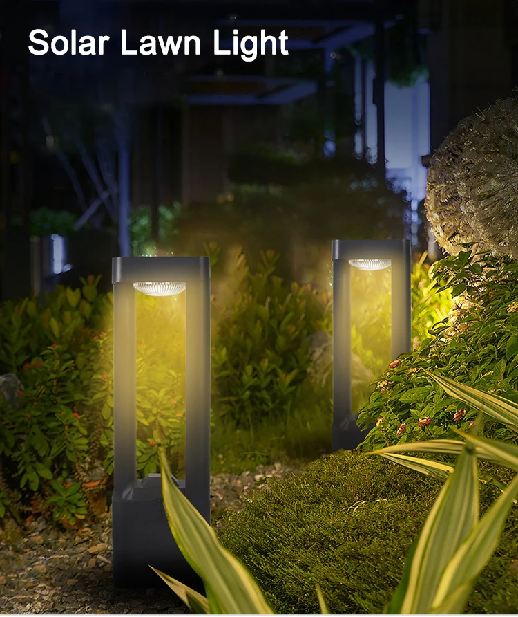 Custom Square Solar Energy Lawn Lamp Waterproof Outdoor Solar Powerful ...