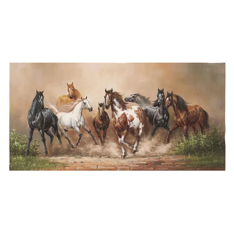 7 Horses Painting Running On Canvas Oil Painting Handmade Canvas Art  Acrylic Abstract Man And Woman Nude Wallpaper Painting - Buy 7 Horses  Painting Running On Canvas,Oil Painting Handmade Canvas Art Acrylic
