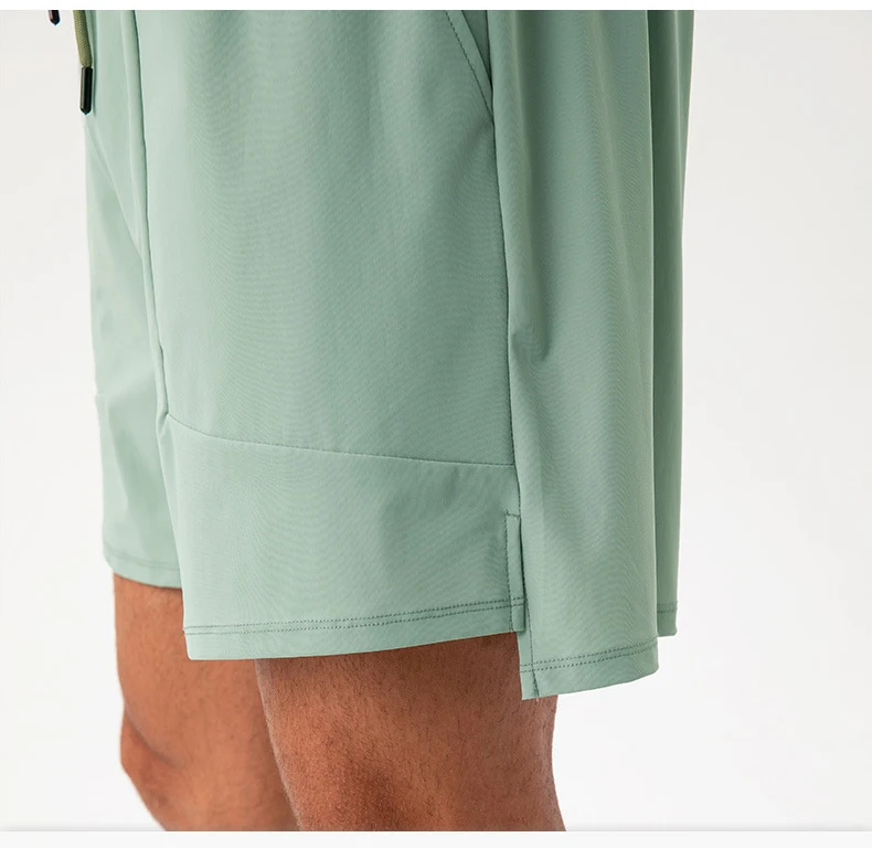 Pantaloncini sportivi da palestra per uomo, personalizzati, ad asciugatura rapida, in nylon, spandex, allenamento per corsa, atletico, tasche ad anello per asciugamano Fiess424_voghion.com
