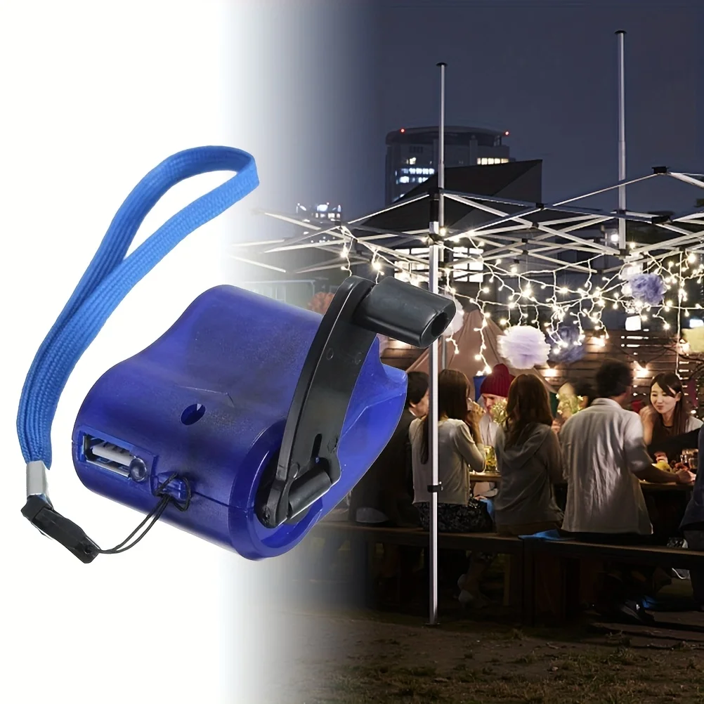 Hand Cranked Power Dynamo Generator Outdoor Emergency USB Charger for Mobile Phone Camera Travel Charger