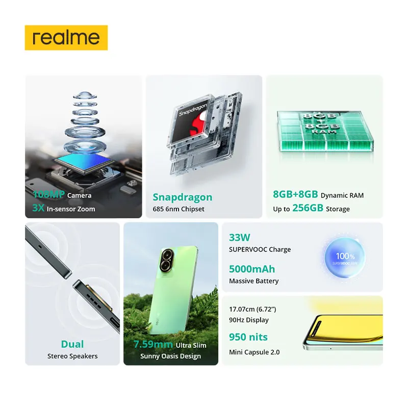 realme C67 108MPカメラ 6.72インチ Realme C67 256GB 8GB 108MP 6.72 : Mascom International