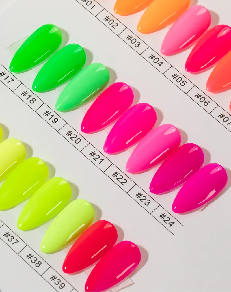 48 Color OEM Beauty Semi-permanent gel Nail Summer 15ml Neon Gel polish Set Nails Suppliers Custom Uv Gel supplier