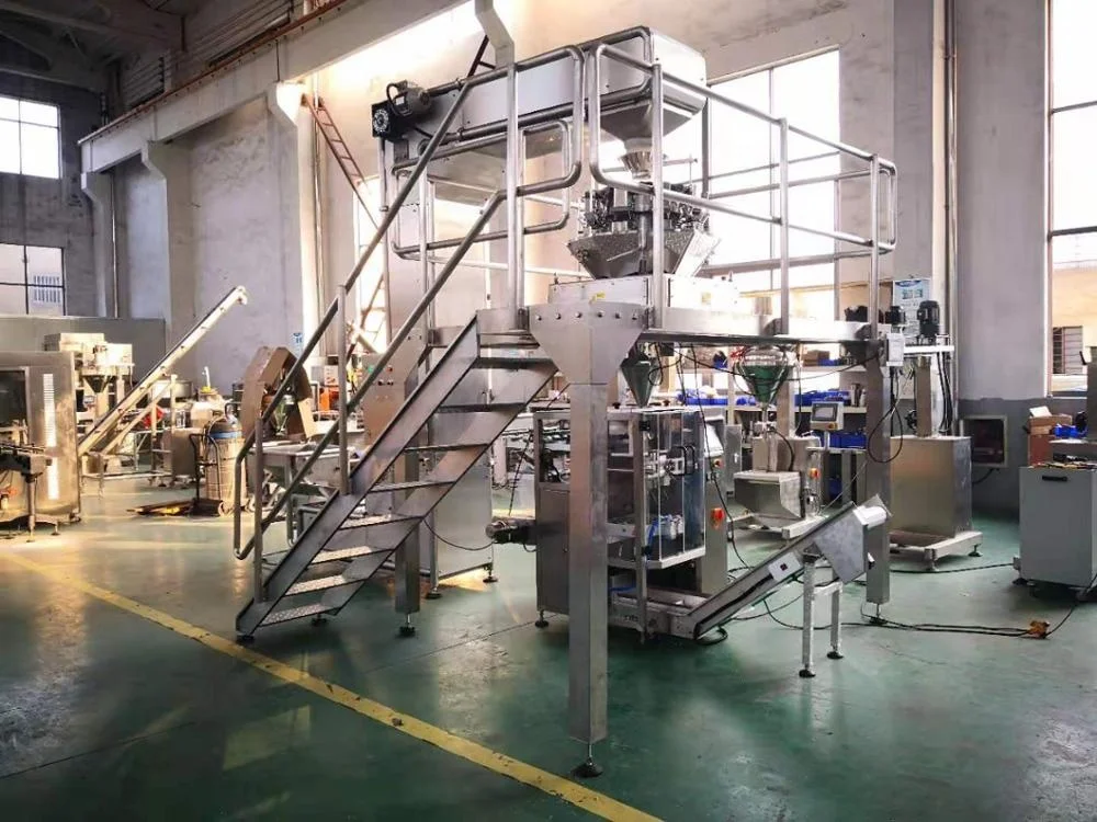 CE автоматическая упаковочная линия для табака Z кормушка-ведро многоголовочные весы