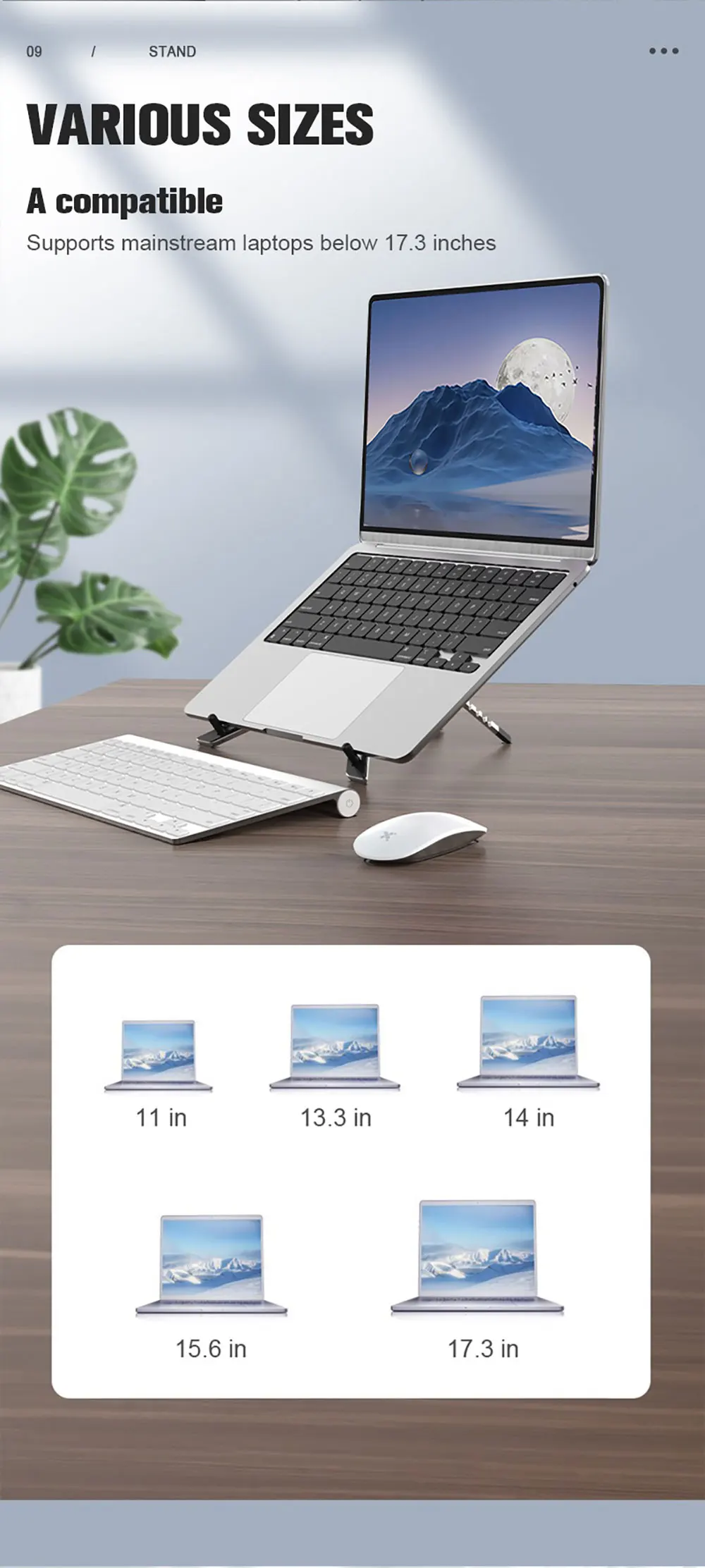 Folding Tablet Stand 360 Rotating Adjustable Trendy Flexible Universal Laptop Phone Holder Sjj006 Laudtec factory