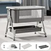 Panier de rangement pour moustiquaire et matelas en alliage d'aluminium gris