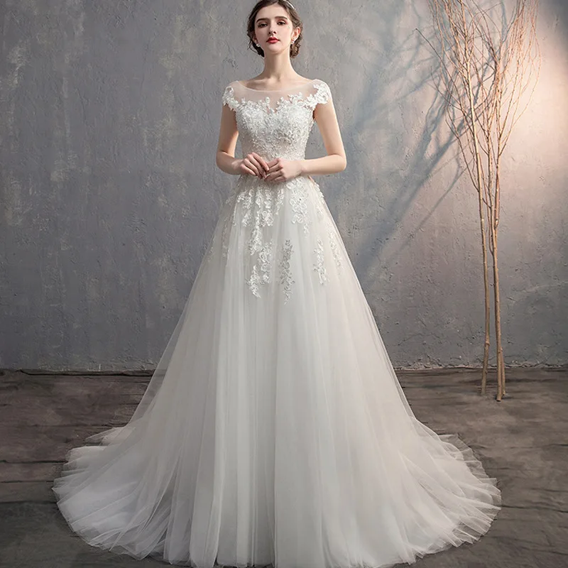 S1079T 2026 Luxury Vintage Wedding Dress High Quality Elegant Bridal Gown  Royal Design Fabric Floral Print Lace Decoration| Alibaba.com