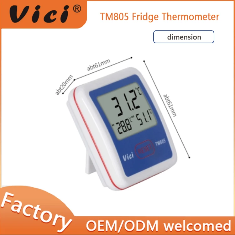 tm805 mindest-oder maximal daten speicher kühlschrank thermometer