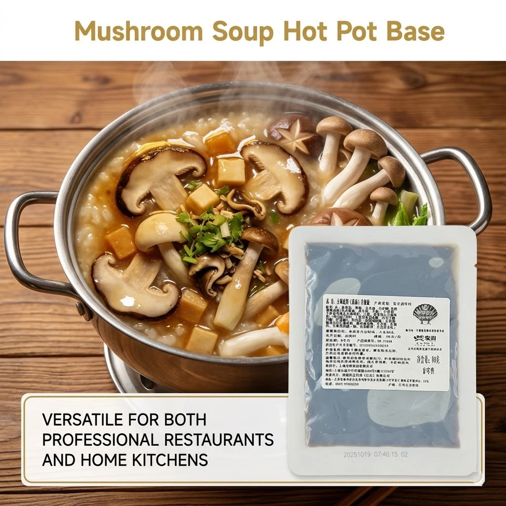 Kaldu Dasar Hot Pot Jamur dengan Rasa Umami yang Kaya, untuk Katering Restoran dan Masak di Rumah guna berbagai hidangan