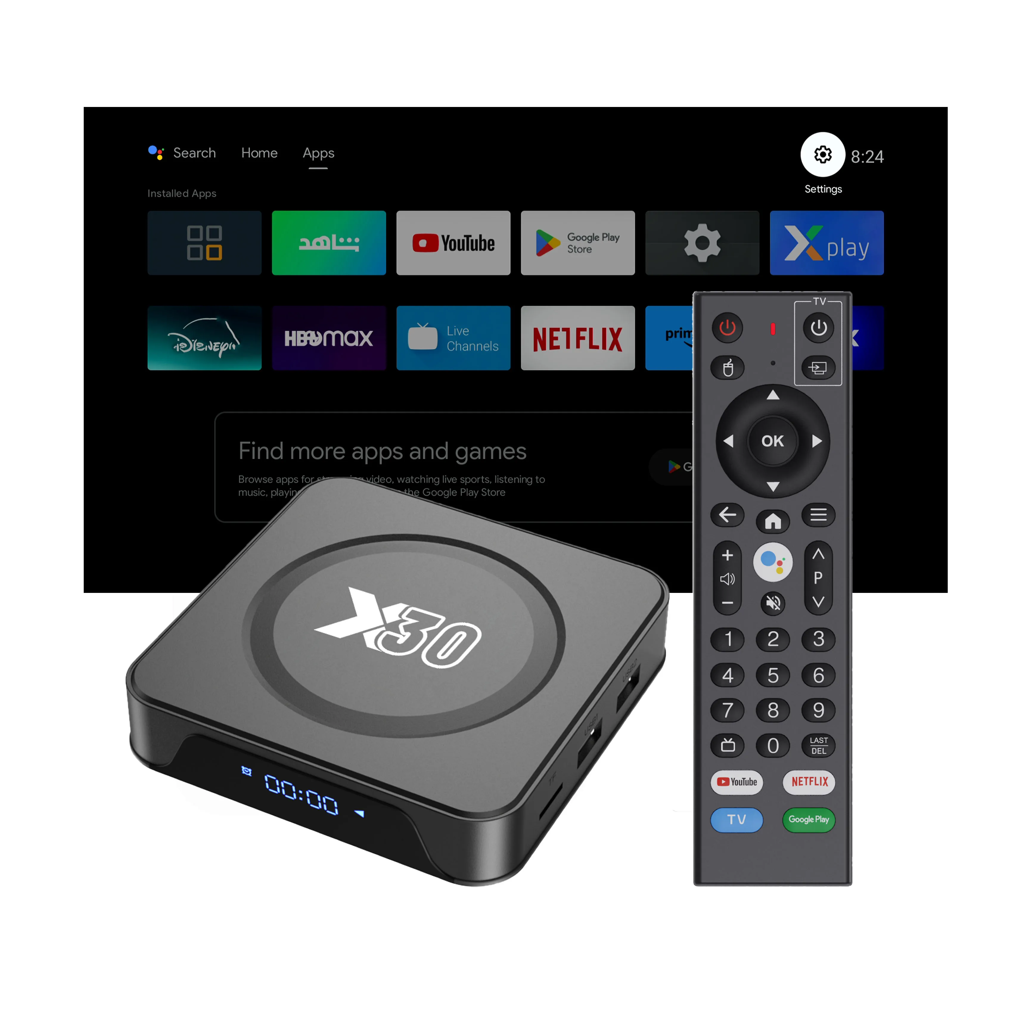 16GB Android Smart TV Box with WiFi 6 & 4K Resolution