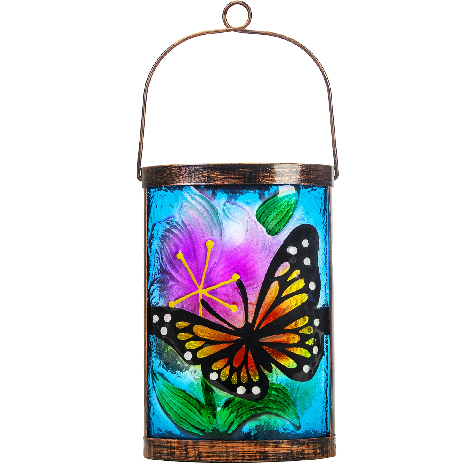 Solar Lantern Outdoor Hanging Lanterns Waterproof Lights for  Yard Patio  Butterfly