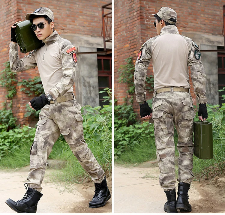 Men's Tactical Frogman Uniform Outdoor Camouflage Uniform Suits Set For ...