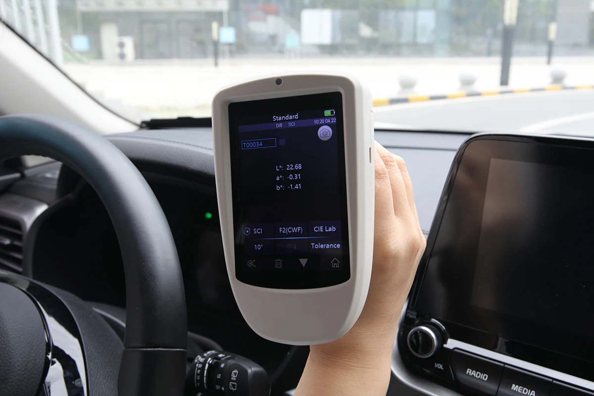 Handheld Laboratory Colorimeter Car Paint Scanner Color Matching Low