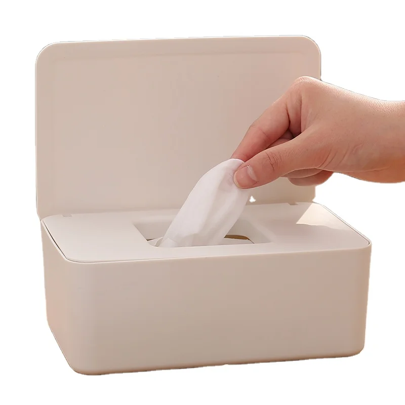 Custom Design Wet Storage Box,wet Dispenser Holder Tissue Storage Box Case with Lid Dust Proof for Home