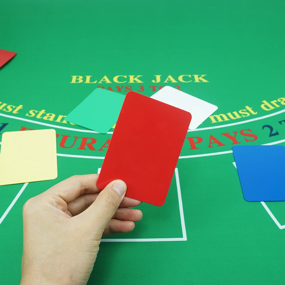 Best Quality Plastic Poker Size Playing Cards Cut Cards Accessories Set