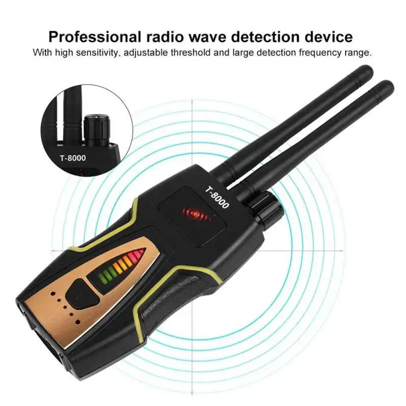 T8000 Anti Spy Detector Camera Finder RF Signal Detector GPS Bug Detector
