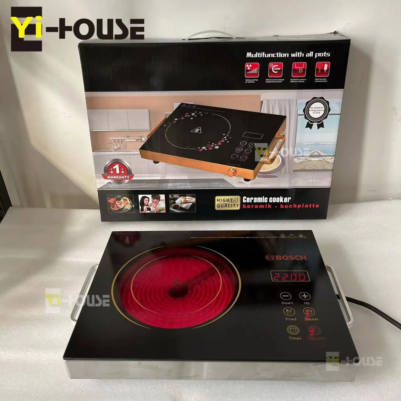 28 home induction ceramic hybrid cooker