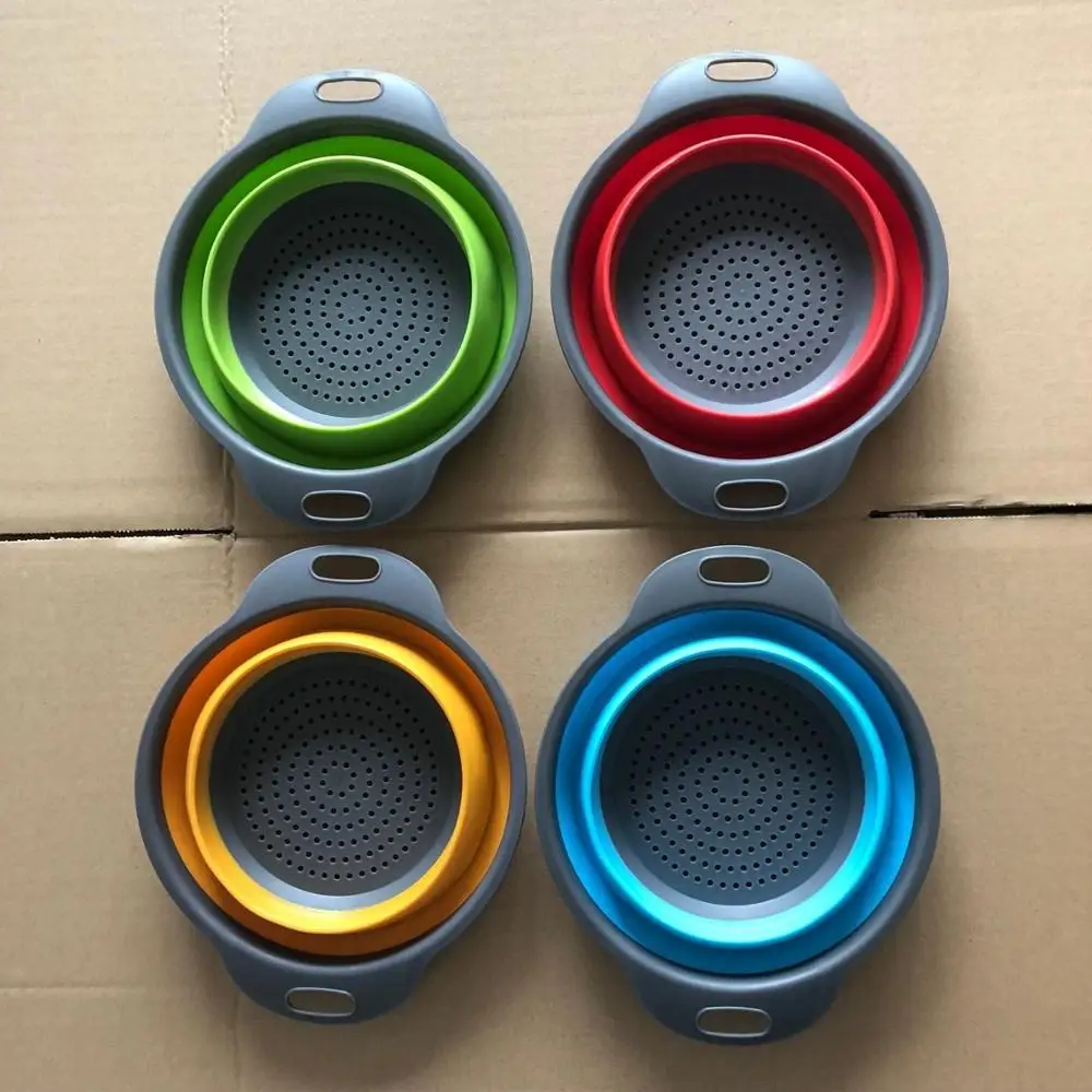 Складной дуршлаг в комплекте складной Слив для мытья фруктов овощей