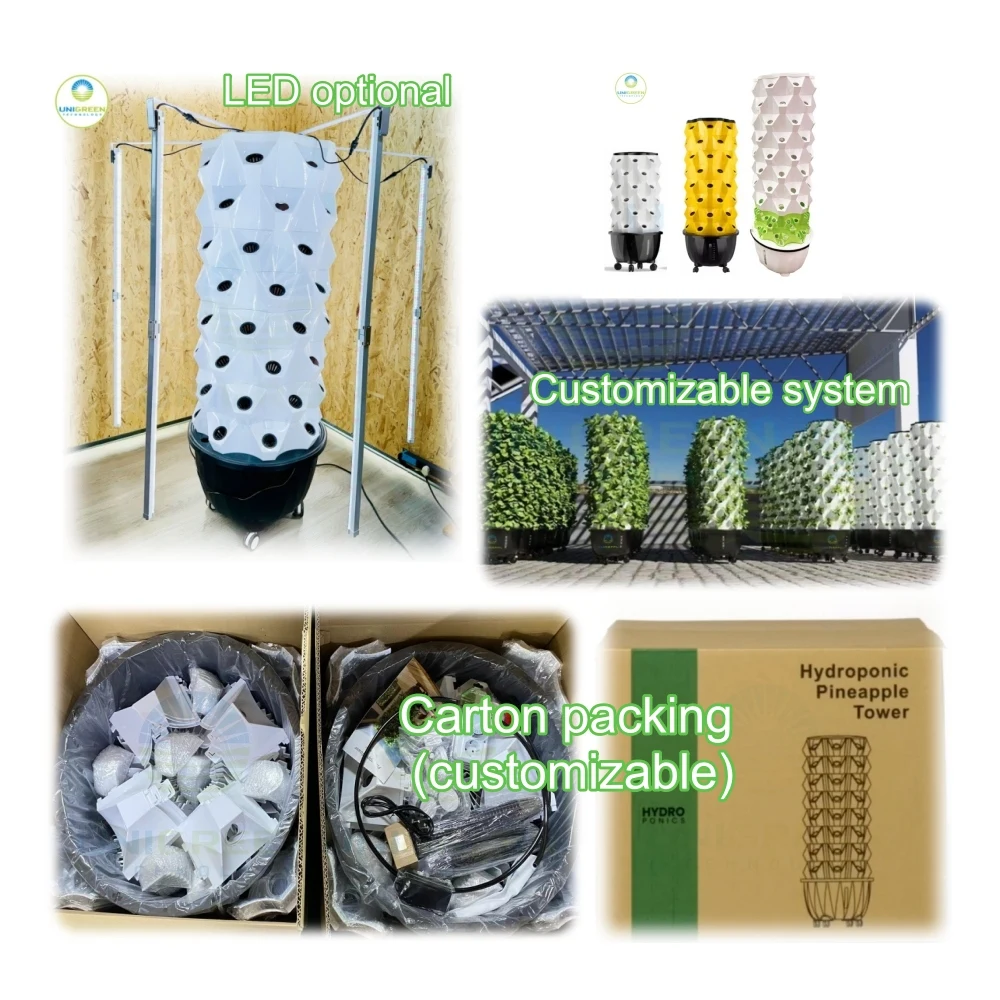 80 Pot Vertical Hydroponics Tower System – 10 Layers Indoor/Outdoor Growing Kit With 30L Tank & 5-Year Warranty