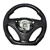 leather+carbon fiber+blue return mark+blue stitching