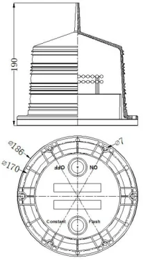 Быстрая доставка стандартный интегрированный стробоскопический сигнал IALA морской фонарь на солнечной батарее для моста