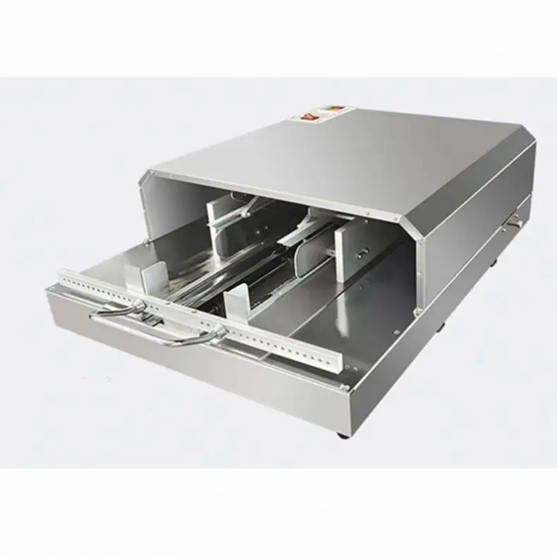 TEBAK Transparent Film Heat Sealer: Pneumatic Film Folding Machine for Square Boxes 3D Wrapping