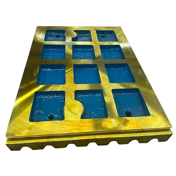 Factory Customized Active High Manganese Jaw Plate toggle plate Jaw Crusher Spare Parts Movable Plate for Stone Mining Machine