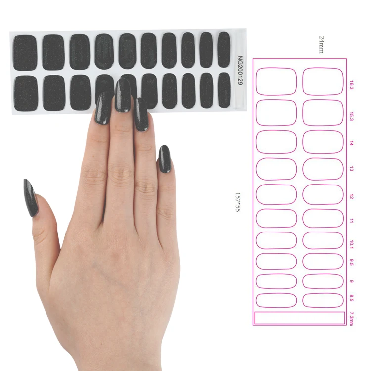 High Quality Long Lasting Nail Art Sticker Custom Gel Nail Sticker Kit