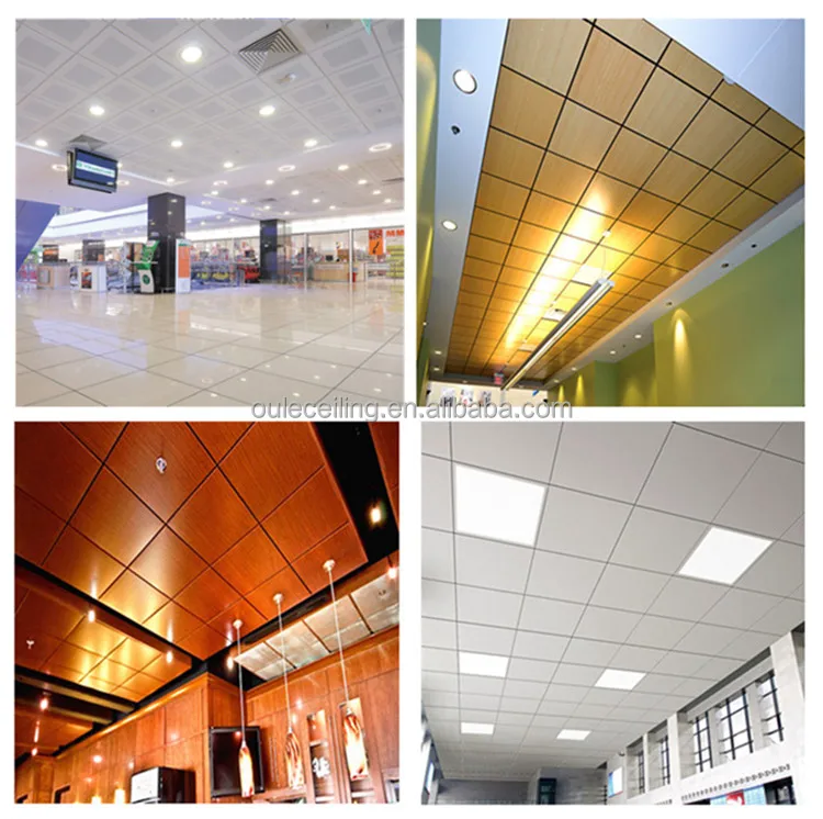 Sound Absorbing Suspended Metal Ceiling Board Decorative Aluminum Ceiling Tiles