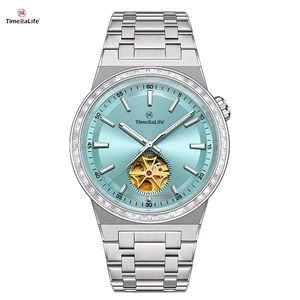 Factory OEM Custom Seagull Movement Waterproof Luxury Brand Formal Automatic Diamond Watch Minimalist Mechanical Watches