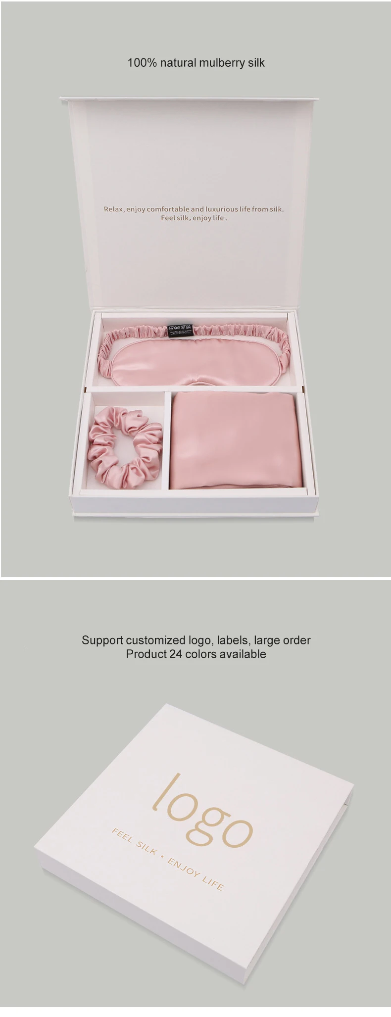 Super Soft 100 Pure Silk Pillowcase Luxury 16/19/22 Momme Mulberry