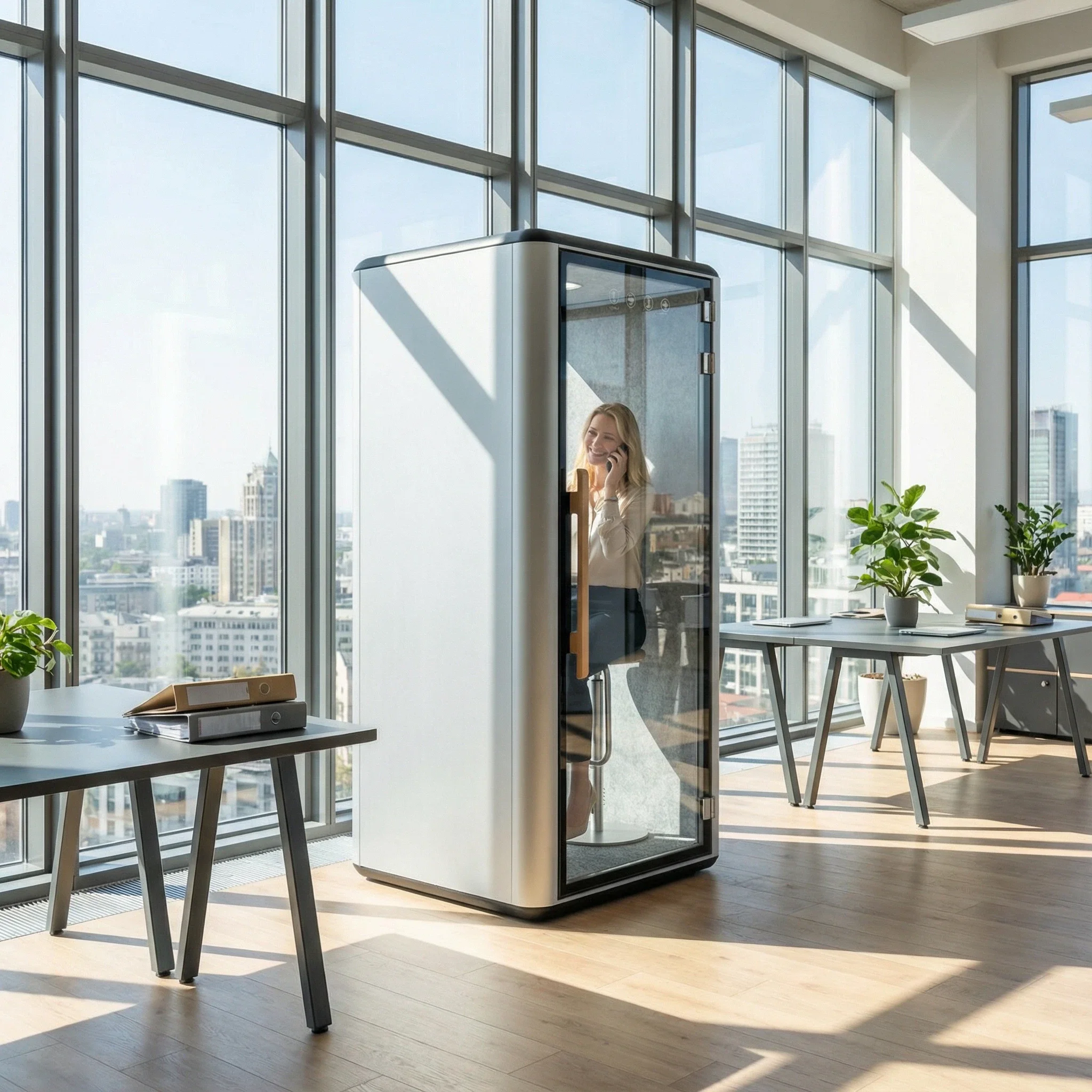 Privacy Pod Mobile Movable Silence Soundproof Phone Booth Soundproof Booth Office Pod Office Phone Podssoundproof Office Pod