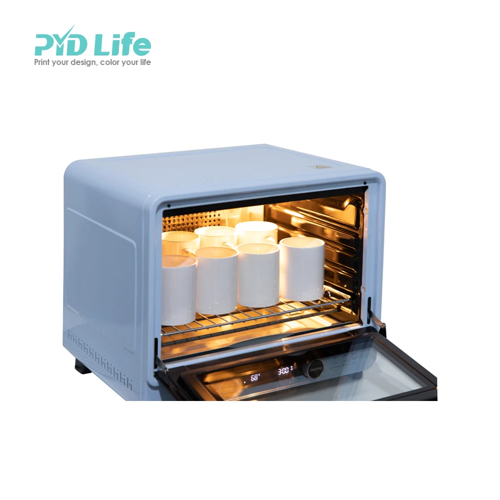 PYD Life Máquina de horno de sublimación 25 L 110 V 1600 W Horno de  convección azul claro para sublimación espacios en blanco tazas, vasos,  tazas
