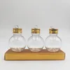 Plastic Ball juice bottle with gold cap