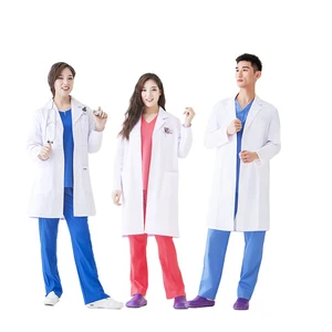 White Lab Coats for Women and Men Unisex Labcoat Professional Lab Coat for Men Women, Full Sleeve Cotton Long Medical Coat