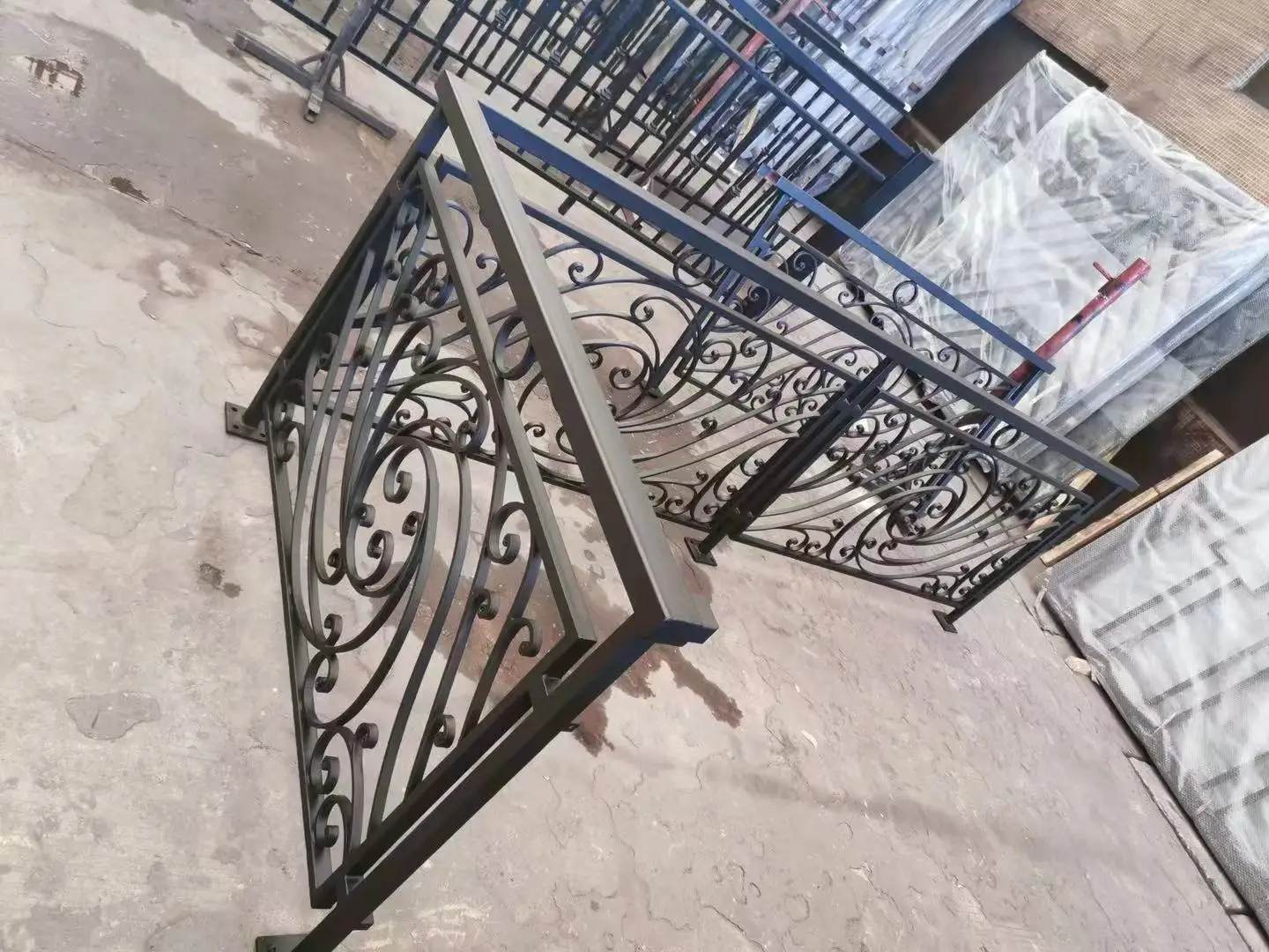 Wrought Iron Handrails Outdoor Stairs Wrought Iron Interior Balustrade ...