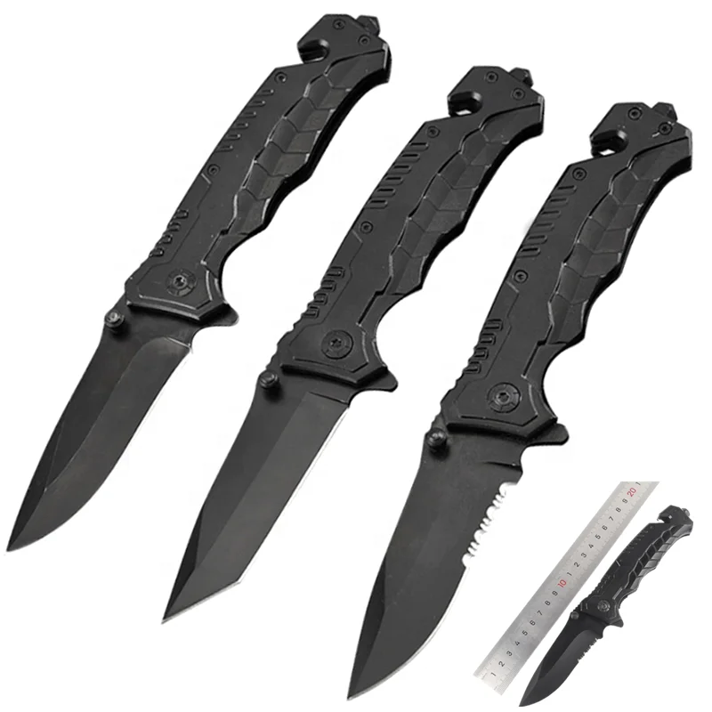 Popular Folding Survival Knife Hunting Tactical Outdoor Survival Kit Navy Seal Cutter Glass Breaker Portable Pocket Knife